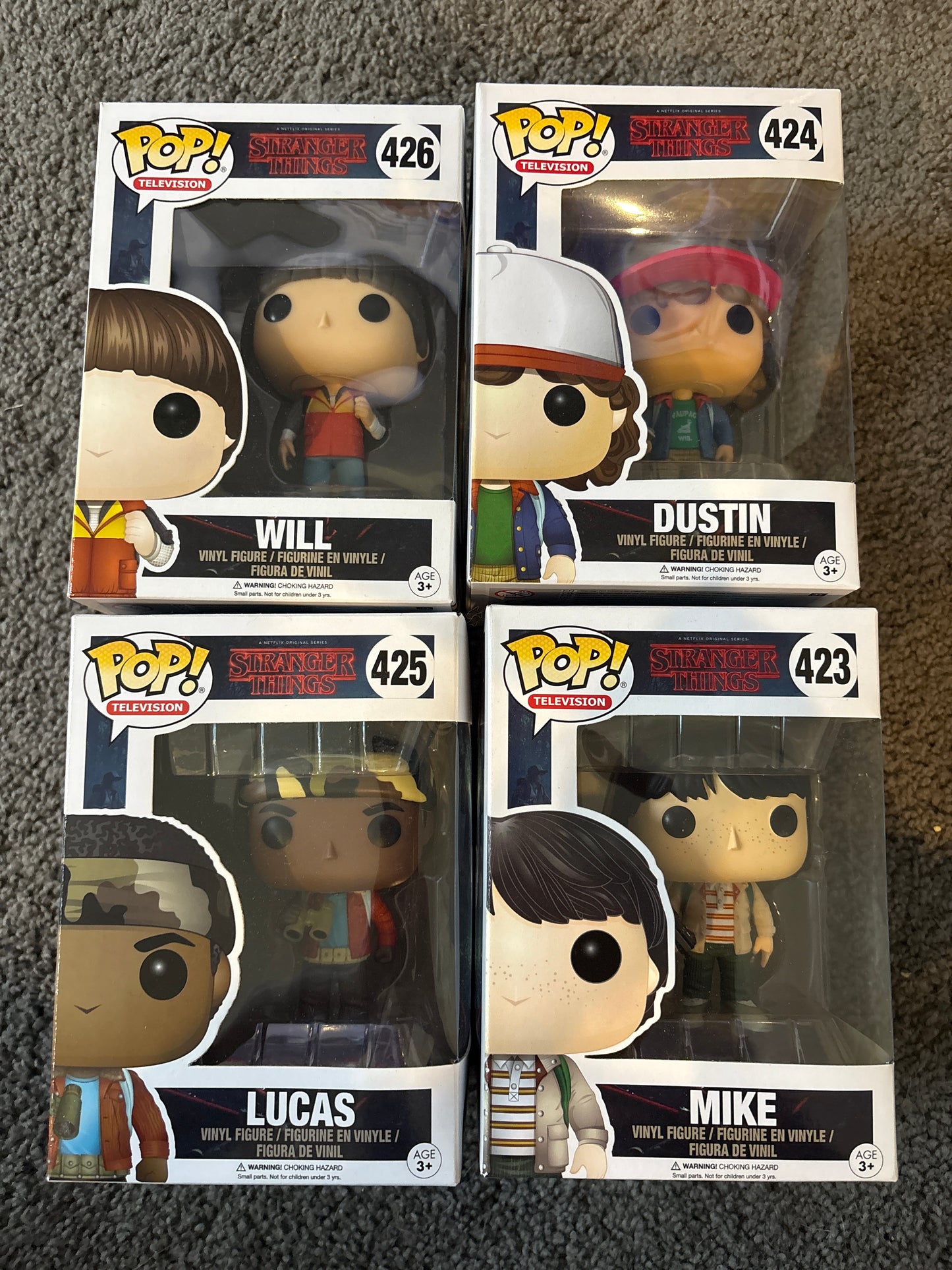 Pop - stranger things - Dustin, Mike, Lucas, Will