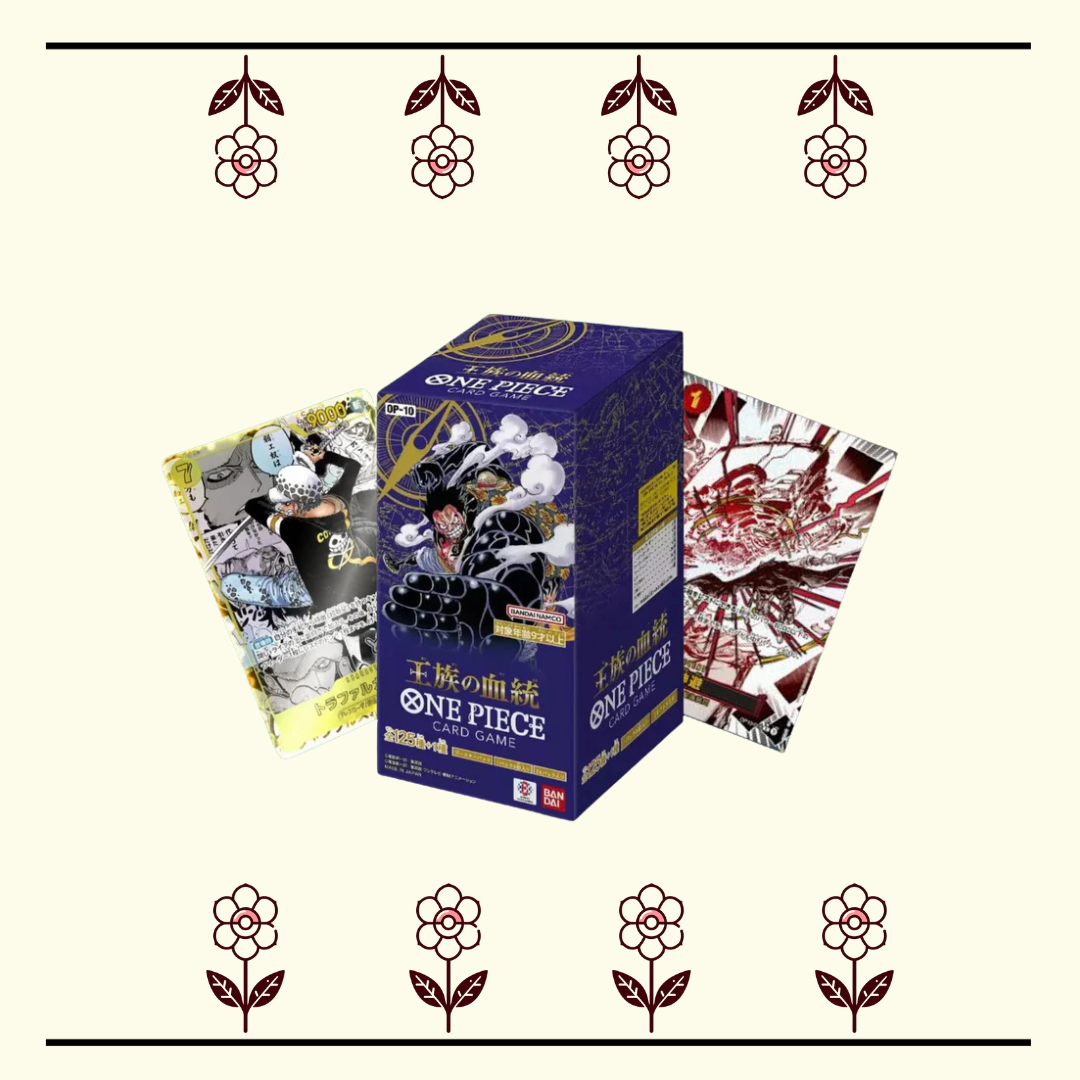 op10 japanese booster box One Piece Trading Card Game Royal Blood Booster Pack OP-10 JAPANESE, 6 Cards Bandai
