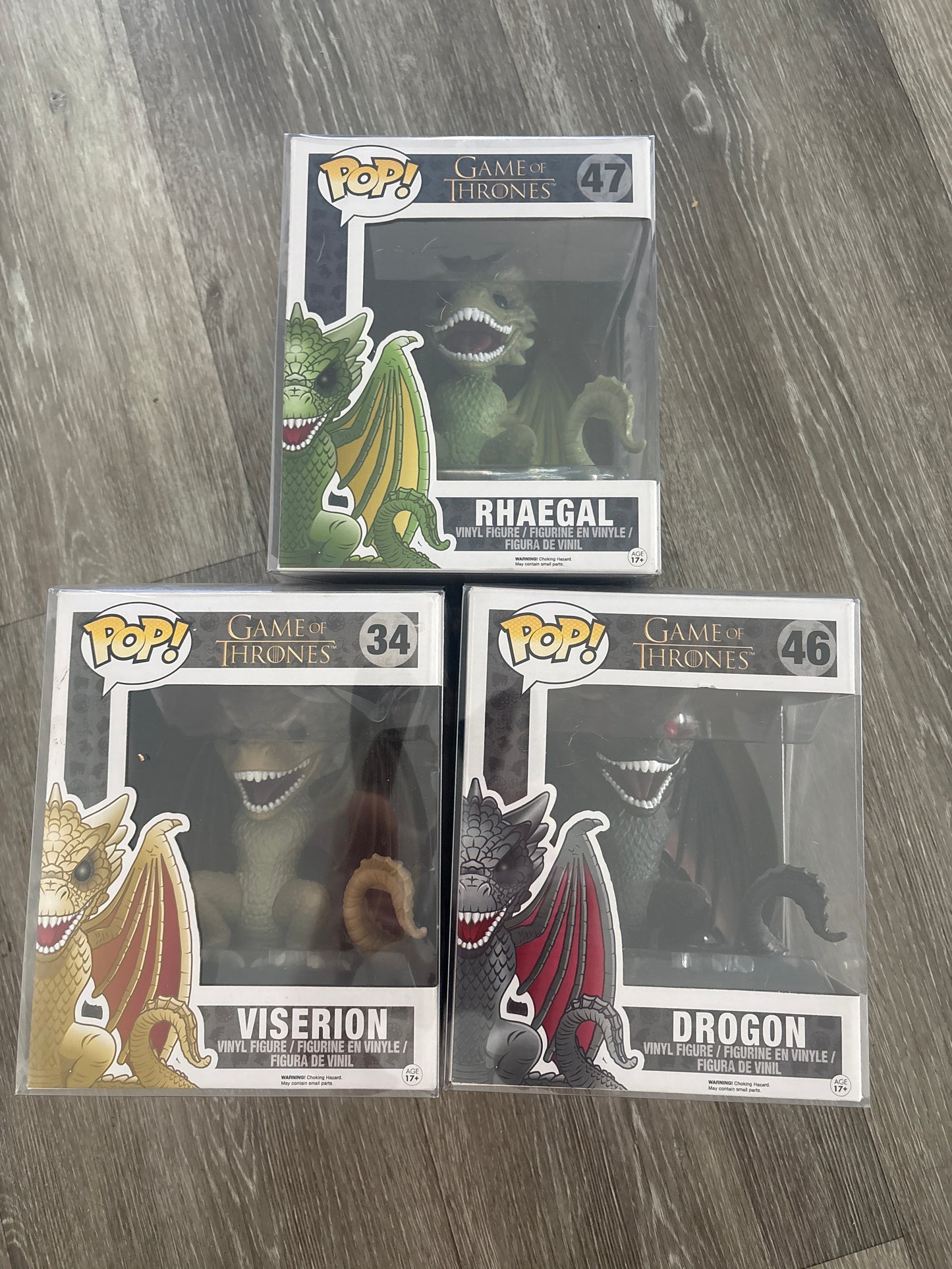Funko pop - Rhaegal Viserion Drogon 6 inch set