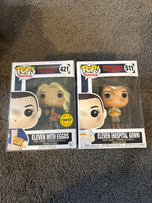 Pop - Chase Eleven with eggos & hospital Gown